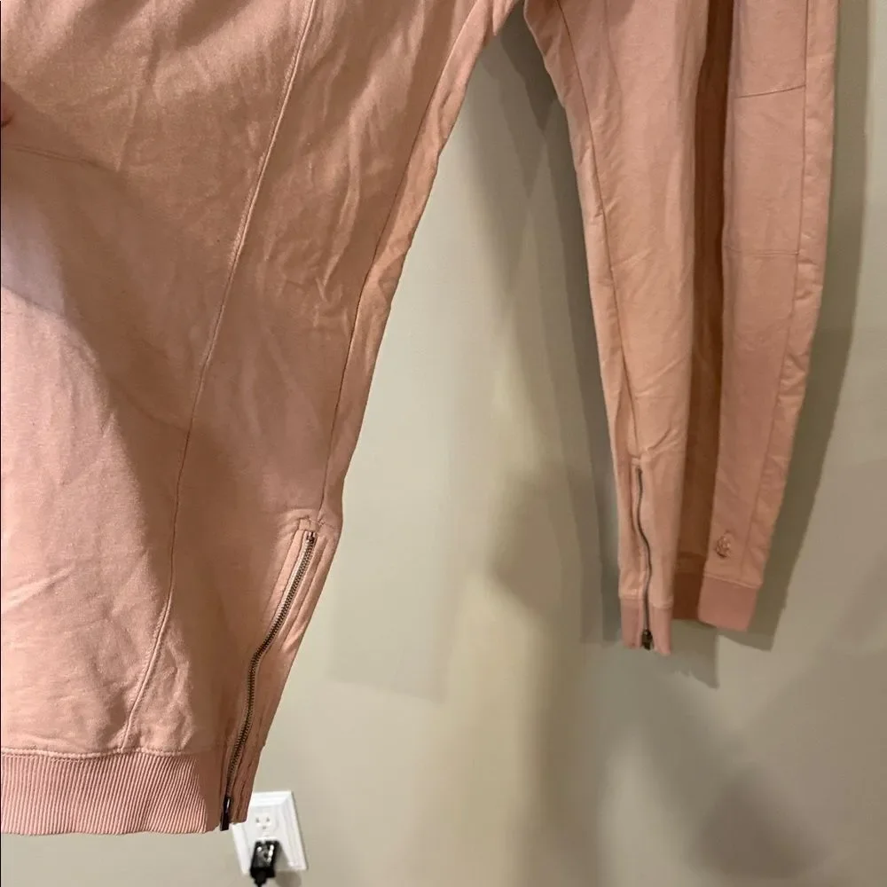 Free People‎ movement dusty rose colored joggers with ankle zip and drawstring - Picture 8 of 13
